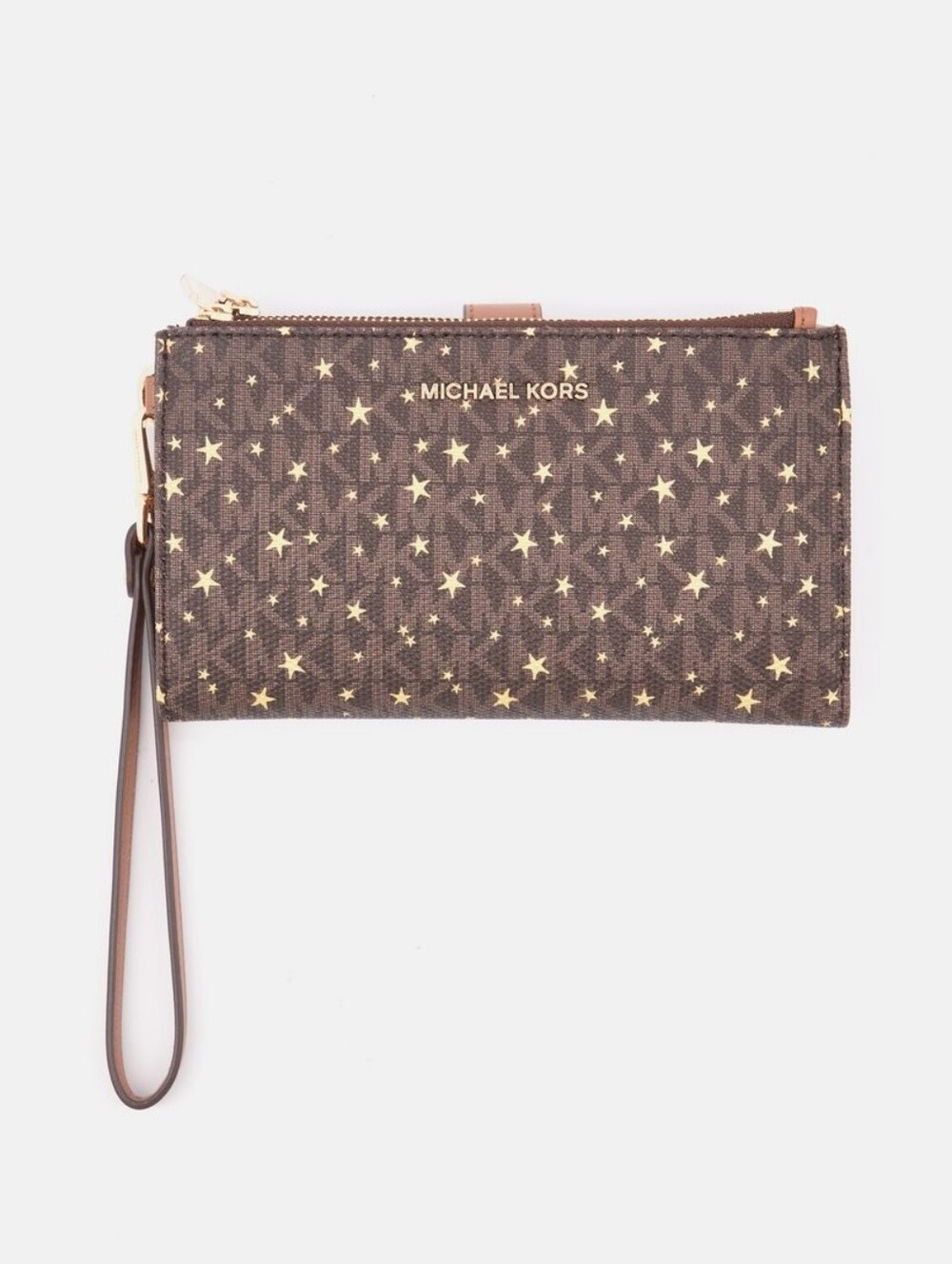 Brand New Michael Kors Black Large Wristlet with Gold Star Accent - Picture 7 of 7